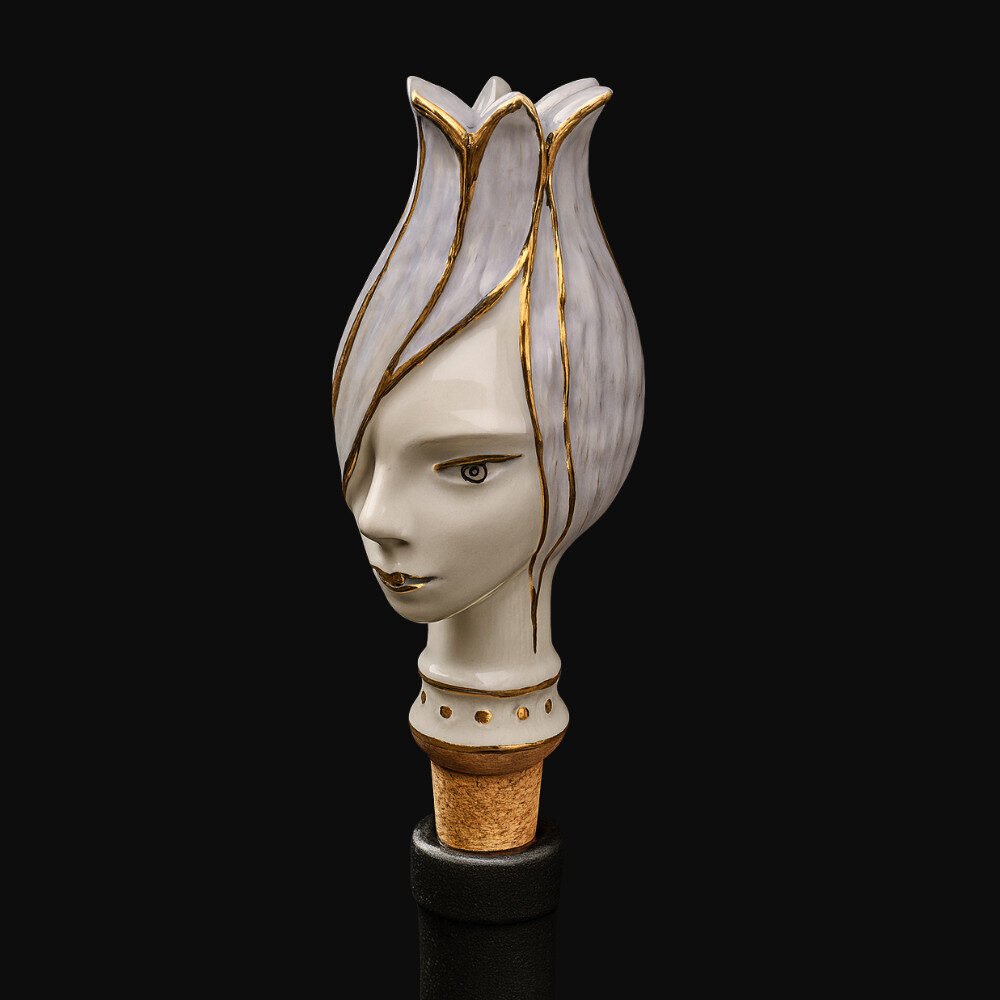 2 Zodiac Ceramic Wine Corks - GEMINI - Image 1