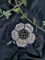 Blooming Sweetness - Ceramic Sugar container - Deep blue and pearly grey color - Image 5