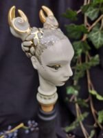 Zodiac Ceramic Wine Corks - CANCER - White, grey and gold color - Image 3