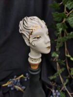 Zodiac Ceramic Wine Corks - PISCES - White and grey color - Image 2