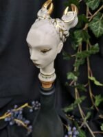 Zodiac Ceramic Wine Corks - CANCER - Light blue, white and gold color - Image 2