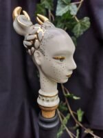 Zodiac Ceramic Wine Corks - CANCER - Light blue, white and gold color - Image 6