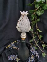 Zodiac Ceramic Wine Corks - GEMINI - Light blue, white and gold color - Image 2