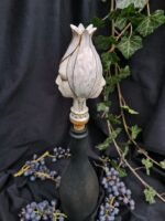 Zodiac Ceramic Wine Corks - GEMINI - Light blue, white and gold color - Image 3