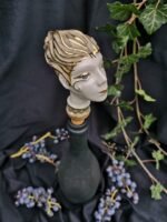 Zodiac Ceramic Wine Corks - PISCES - White, grey and gold color - Image 2