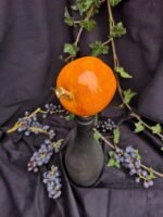 Apple Inspired Ceramic Wine Cork - Tangerine color