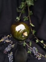 Apple Inspired Ceramic Wine Cork - Mossy green color