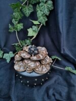 Midnight Bloom jewelry Box - Black and bronze color
