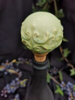 Round Elegance Wine Cork - Matte light green color