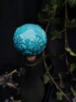 Round Elegance Wine Cork - Turquoise color