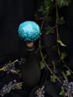 Round Elegance Wine Cork - Turquoise color - Image 2