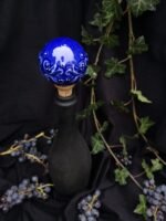 Round Elegance Wine Cork - Deep blue color - Image 2