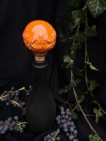 Round Elegance Wine Cork - Tangerine color