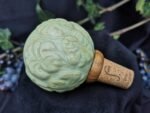 Round Elegance Wine Cork - Matte sage green color - Image 3