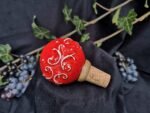 Round Elegance Wine Cork - Red color - Image 3