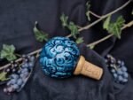 Round Elegance Wine Cork - Blue color - Image 3