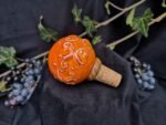 Round Elegance Wine Cork - Tangerine color - Image 2
