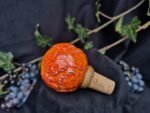 Round Elegance Wine Cork - Tangerine color - Image 3