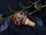 Round Elegance Wine Cork - Brown color - Image 3