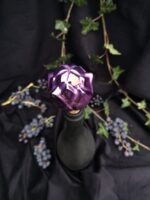 Tulip Inspired Ceramic Wine Cork - Purple color
