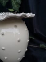 Floral Bloom Vase - White and grey color - Image 3