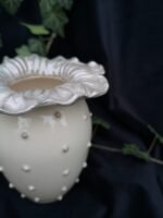 Floral Bloom Vase - White and grey color - Image 4