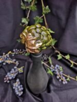 The Vineyard Charm: Wine Cork Shaped like a Grape - Mossy green color