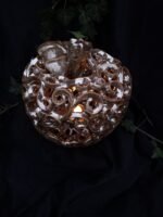 Apple-Shaped Candle Holder - Bronze color - Image 3