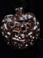 Apple-Shaped Candle Holder - Bronze color - Image 5