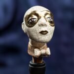 Golden Masquerade Inspired Ceramic Wine Cork - Unveiling Faces in Corks