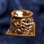 Ceramic Oil Burner for Fragrance Oils - Bronze color - Image 2