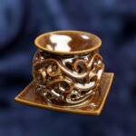 Ceramic Oil Burner for Fragrance Oils - Bronze color - Image 3