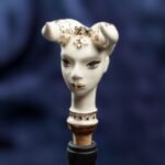 Zodiac Ceramic Wine Corks - TAURUS - White, pearly white and gold - Image 4