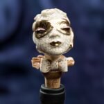 Golden Masquerade Inspired Ceramic Wine Cork - Unveiling Faces in Corks - Image 2