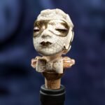Golden Masquerade Inspired Ceramic Wine Cork - Unveiling Faces in Corks - Image 4
