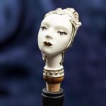 Zodiac Ceramic Wine Corks - VIRGO - Grey, white and gold color - Image 5