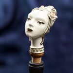 Zodiac Ceramic Wine Corks - VIRGO - Grey, white and gold color - Image 6