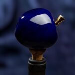 Apple Inspired Ceramic Wine Cork - Deep blue color - Image 4