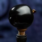 Apple Inspired Ceramic Wine Cork - Black color