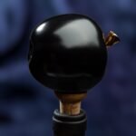 Apple Inspired Ceramic Wine Cork - Black color - Image 2