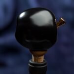 Apple Inspired Ceramic Wine Cork - Black color - Image 3