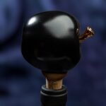 Apple Inspired Ceramic Wine Cork - Black color - Image 4