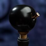 Apple Inspired Ceramic Wine Cork - Black color - Image 6