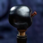 Apple Inspired Ceramic Wine Cork - Matte dark grey color - Image 4