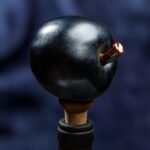 Apple Inspired Ceramic Wine Cork - Matte dark grey color - Image 6