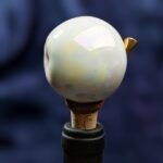 Apple Inspired Ceramic Wine Cork - Pearl color - Image 2