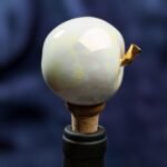 Apple Inspired Ceramic Wine Cork - Pearl color - Image 5