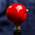Apple Inspired Ceramic Wine Cork - Red color - Image 6