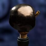 Apple Inspired Ceramic Wine Cork - Matte dark brown color - Image 2