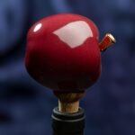 Apple Inspired Ceramic Wine Cork - Rich red color - Image 4